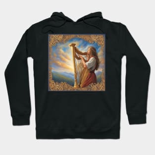 Praise Him with the Harp Hoodie